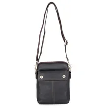 J.M.D пояса из натуральной кожи для мужчин сумка черный Малый сумки на плечо 1002A