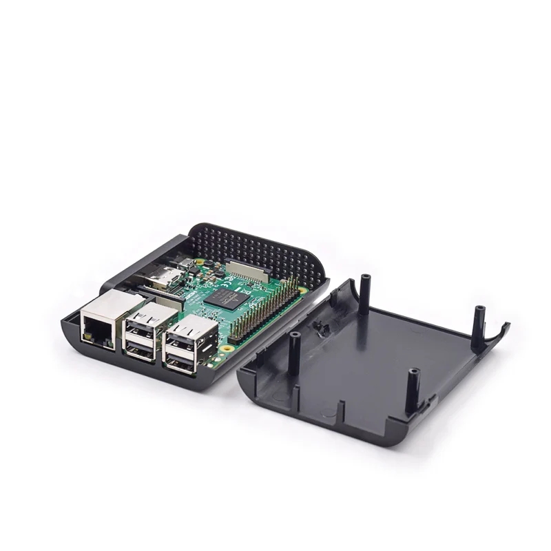 Новейший Официальный чехол Raspberry Pi 3, Черный ABS Профессиональный Корпус, только для Raspberry Pi 3 Model B, пластиковый защитный чехол