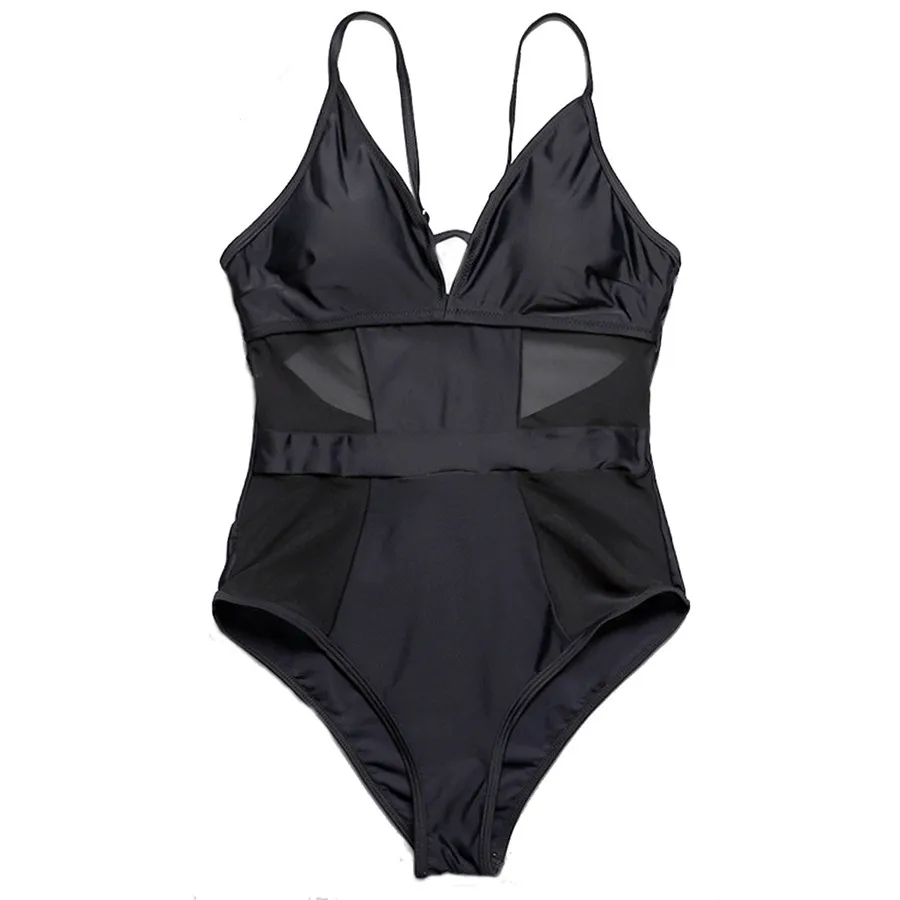 2019 woman swimsuit for surfing Lace sexy woman surf clothing one-piece open back sea surf clothing summer surf wetsuit 40M16 (9)