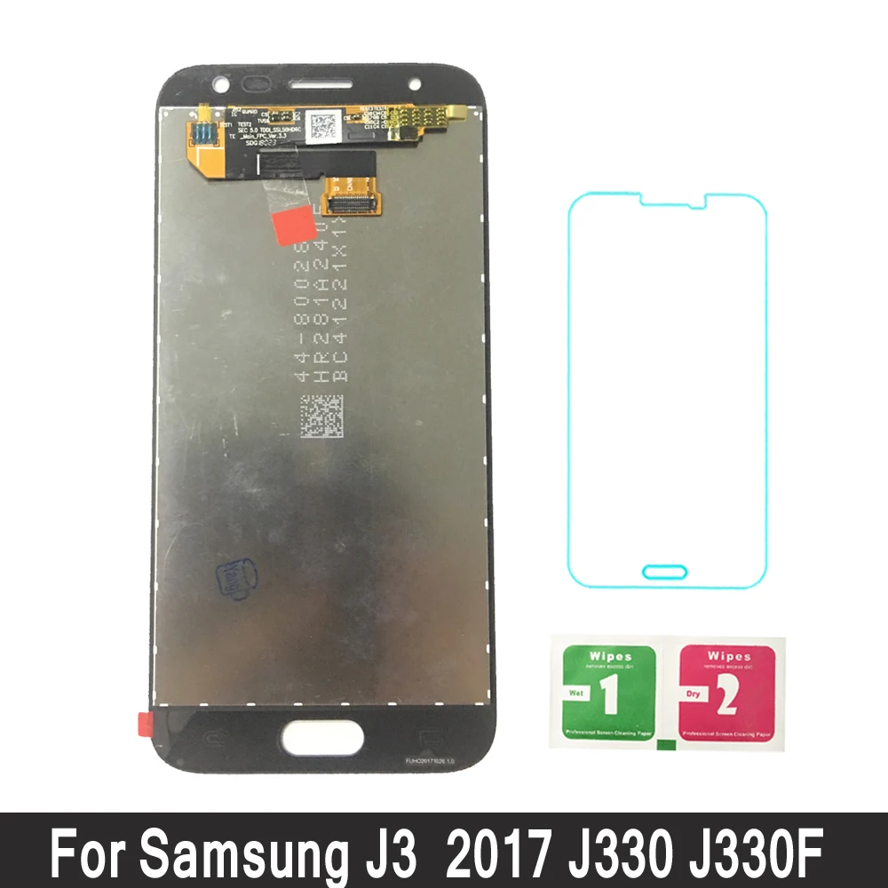

For Samsung Galaxy J3 2017 J330 J330F Phone LCD Display Touch Screen Digitizer Assembly With Brightness Control Replacement LCD