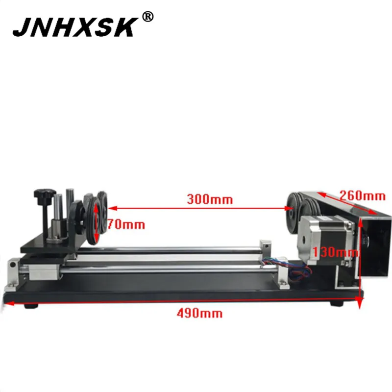 

JNHXSK High quality Rotary Axis for laser engraving cuter machine portable desktop cheaper price CNC CO2 carve glass cup engrave