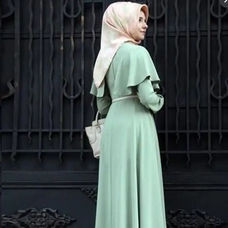 2020 Muslim Abaya Dress Women Fashion Islamic Arabic Long Hijab Dress Black Simple Clothing Traditional Abaya Muslim 7 Colors Aliexpress