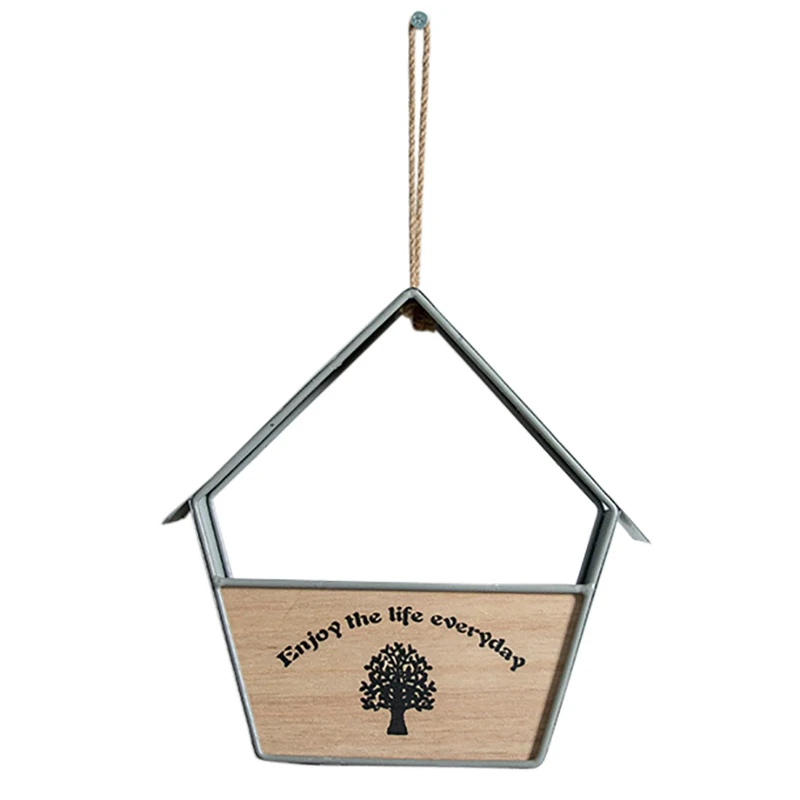 Hot Sales Flower Hanger Pot Wall Hanging Flower Basket Holder For Outdoor Garden Balcony