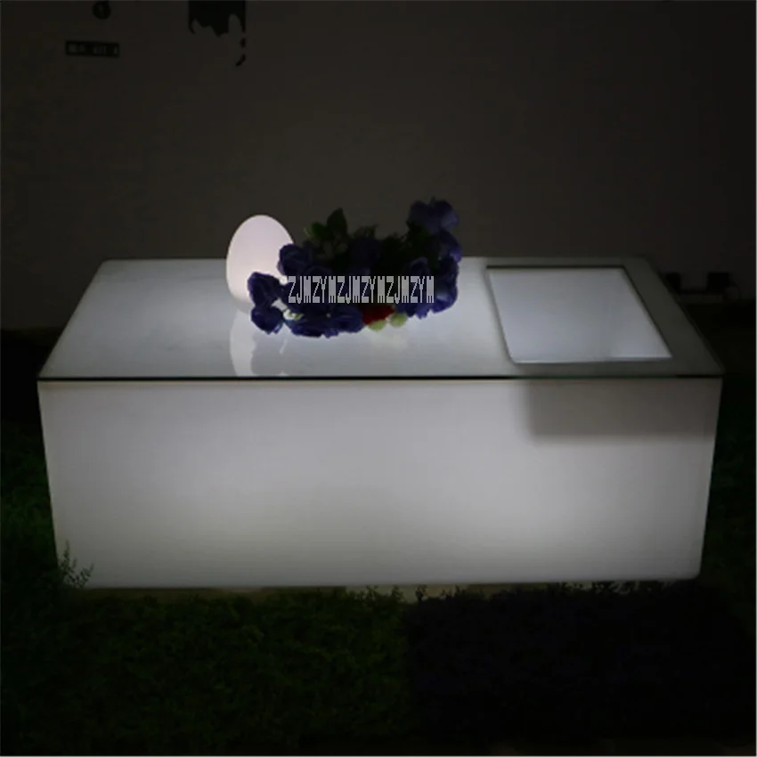 New Creative Colorful LED Bar Table KTV Coffee Table Remote Control Color Change 16-Color Led Light Bar Table 4400mAh 8-10 Hours
