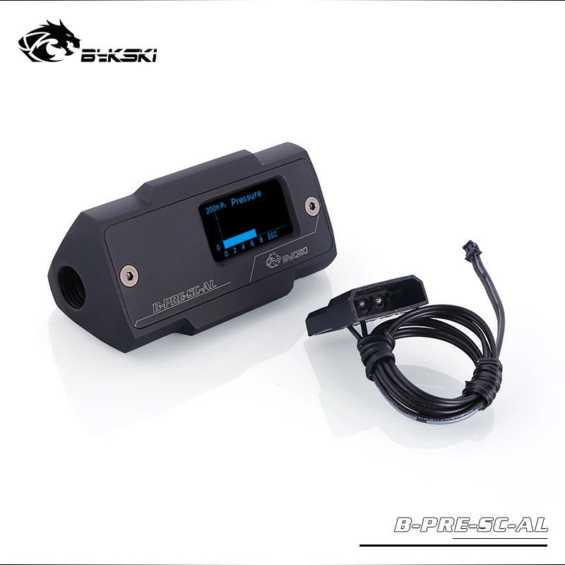 

Bykski 2019 new arrival Black Pressure gauge digital display module real time monitoring water cooling pressure B-PRE-SC-AL