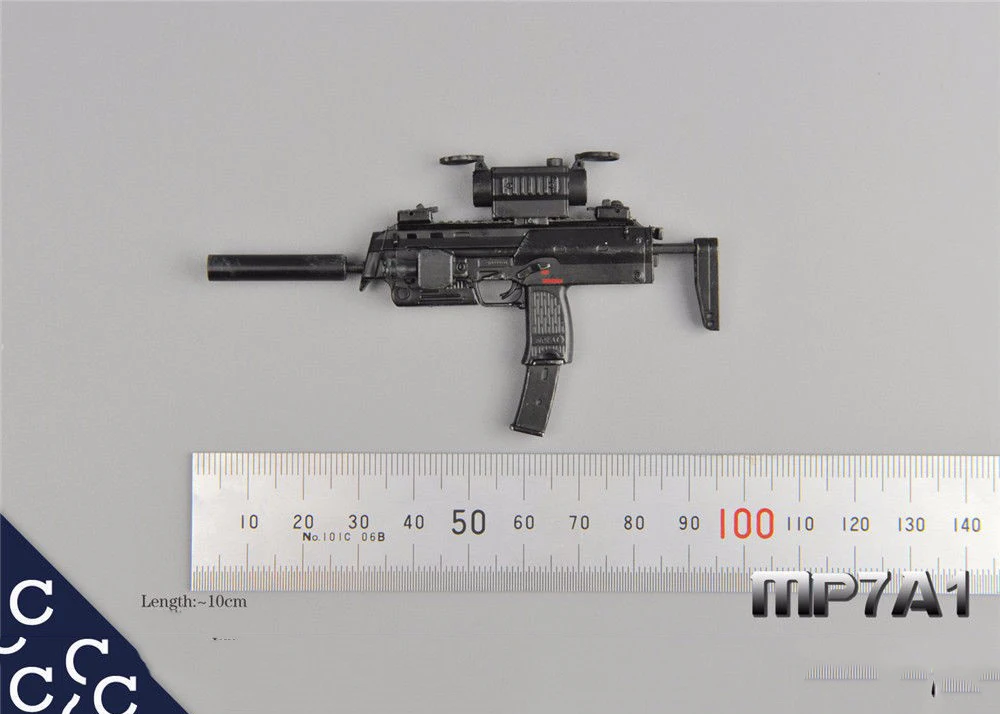 1/6 оружие MP7A1 C машина модель оружия игрушки для 1" фигурка тела Детские игрушки коллекции