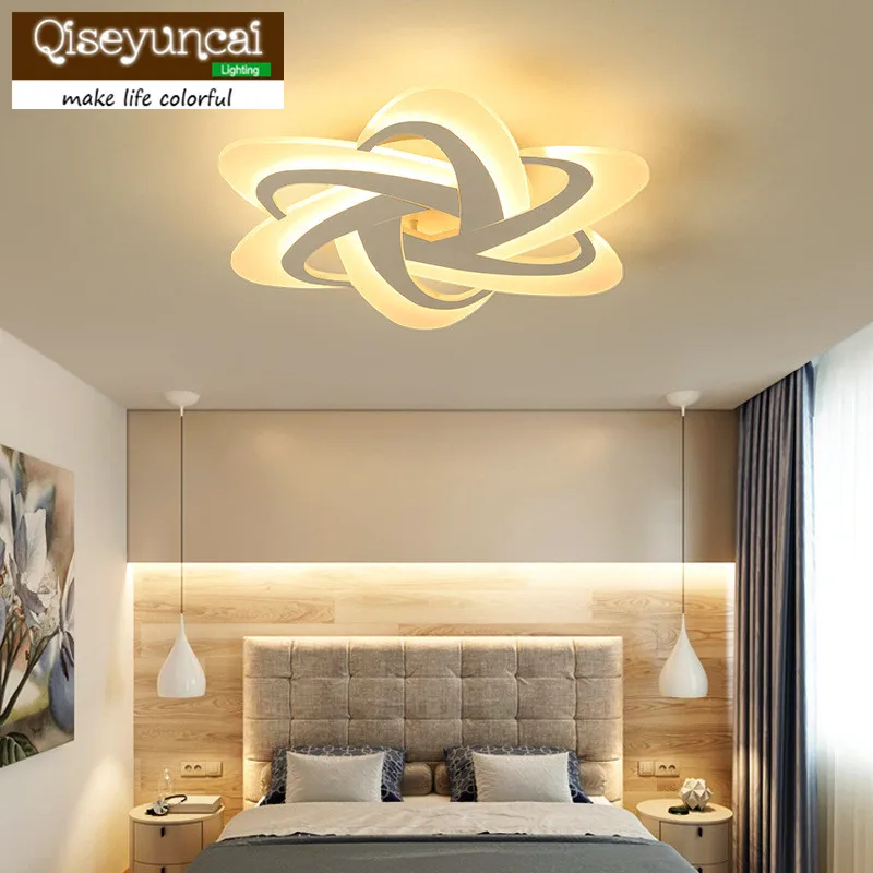 

Qiseyuncai Modern Simplicity Acrylic Living Room Led Ceiling Light Creative Personality Dining Room Bedroom Lamps