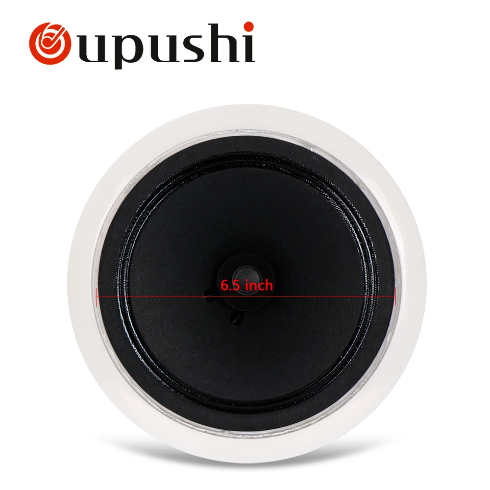 Oupushi Bluetooth динамик 110 В ABS активный настенный динамик PA звуковая система 6,5-дюймовый потолочный динамик Bluetooth 20 Вт для домашней музыки