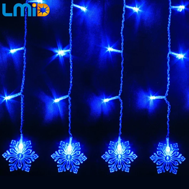 LMID 4 0 6M 120 LED Snowflake String Lights Fairy Light For Party 