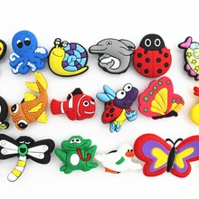 18 шт. ПВХ животных птица рыба летающие аксессуары обуви Подвески обуви украшения для обуви Croc браслет подарок ребенку