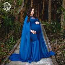 D&J New Long Cloak Cape Dress with 3m Long Train Soft Chiffon Pregnancy Maxi Dress Maternity Photo for Photo Shoot Props D&J New Long Cloak Cape Dress with 3m Long Train Soft Chiffon Pregnancy Maxi Dress Maternity Photo for Photo Shoot Props