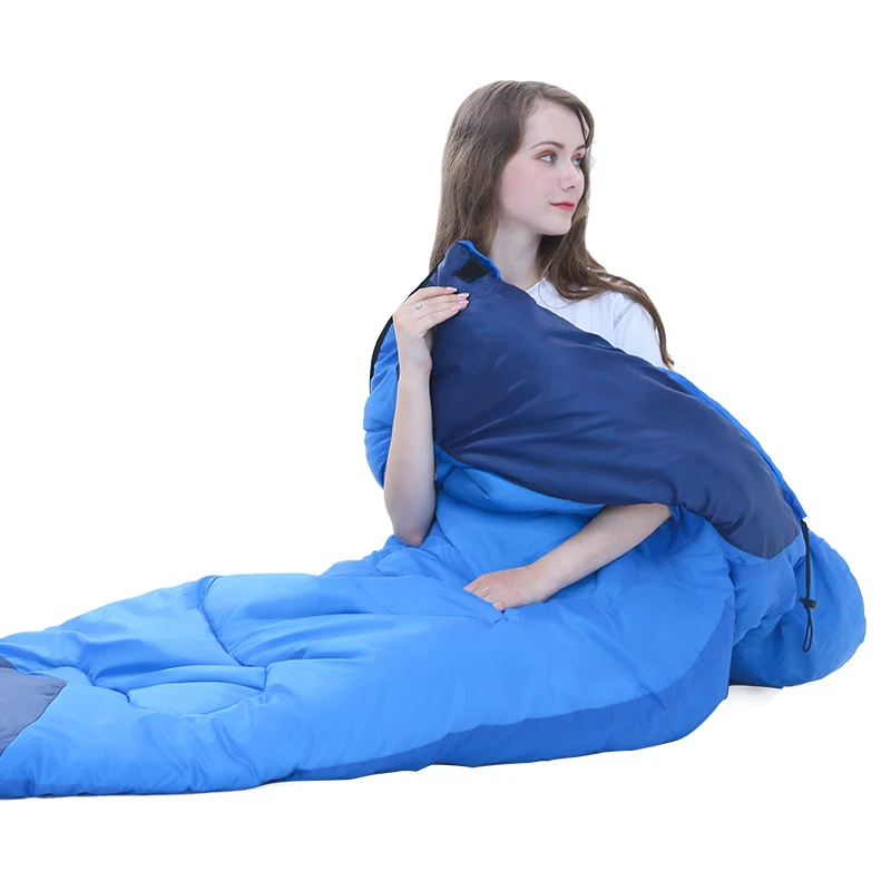 1.6kg High Quality Waterproof Splicing Double Couples Sleeping Bag Hands Can Be Stretched Out Sleeping Bed For Outdoor Camping 1.6kg High Quality Waterproof Splicing Double Couples Sleeping Bag Hands Can Be Stretched Out Sleeping Bed For Outdoor Camping