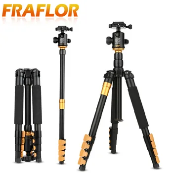 

Q570A Professional Leg Lock Tripod Monopod for DSLR Digital Camera With 36mm Ball Head Travel Portable Photography Tripod Stand