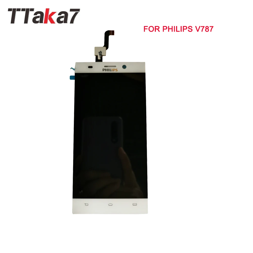 

For philips V787 LCD Touch Screen Replacement Part For Philips V787 Display Touch Screen Digitizer Assembly Free shipping