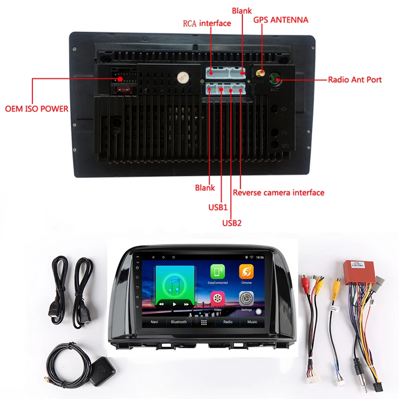 Excellent 9" 2+32G 2.5D IPS Android 8.1 Car DVD Multimedia Player GPS for Mazda CX-5 CX5 2012 2013 2014 2015  audio car radio navigation 5