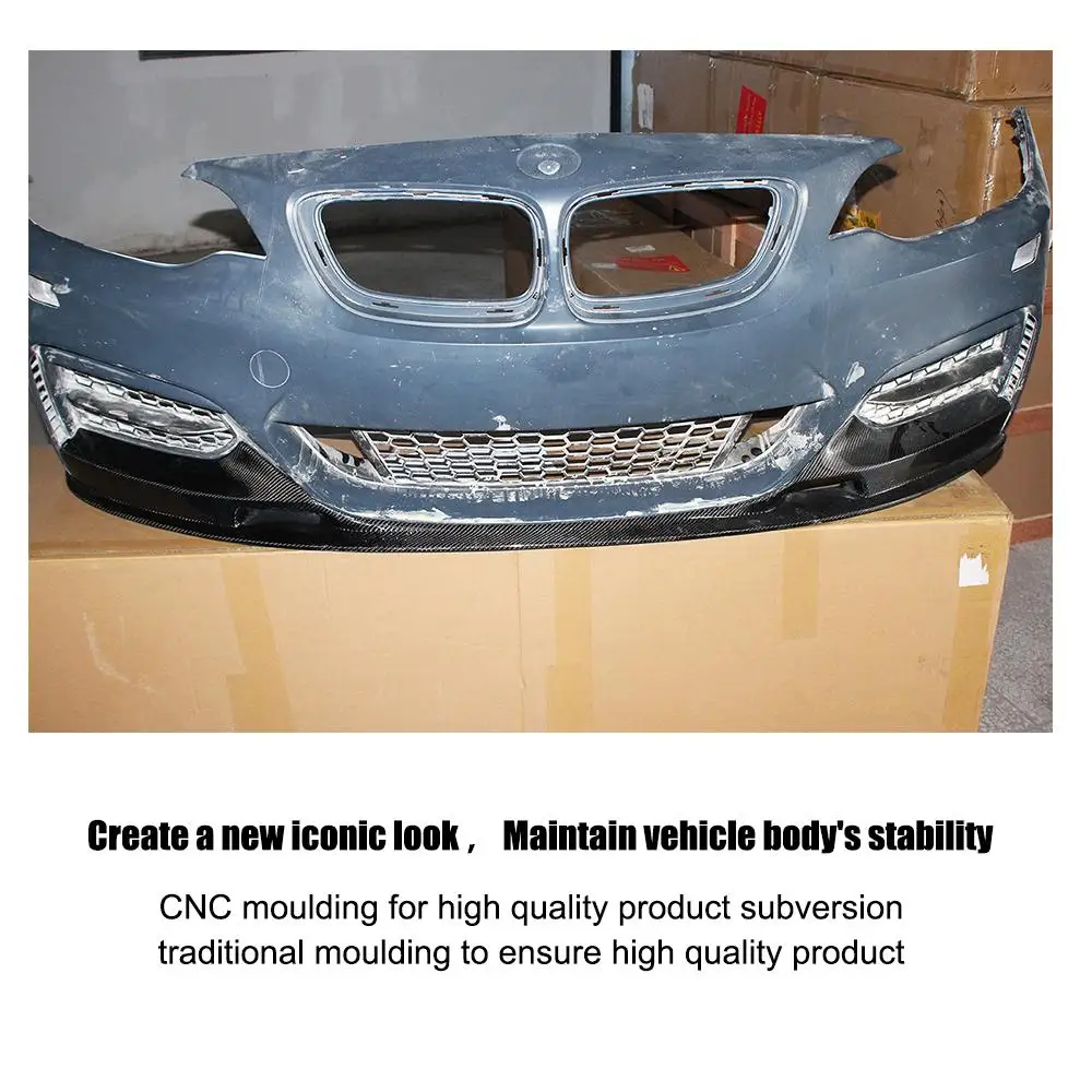 Для BMW 2 серии F22 F23 M Sport купе 2013- углеродного волокна/FRP автомобиль передний бампер спойлер приспособления для резки