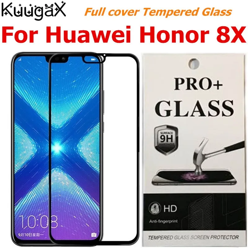 Купить Screen protective all cover Tempered Glass For HUAWEI honor 8X 8 x 6.5 inch smartphone toughened display cases on crystals 9H  Мобильные | Phone Screen Protectors (32947345692)