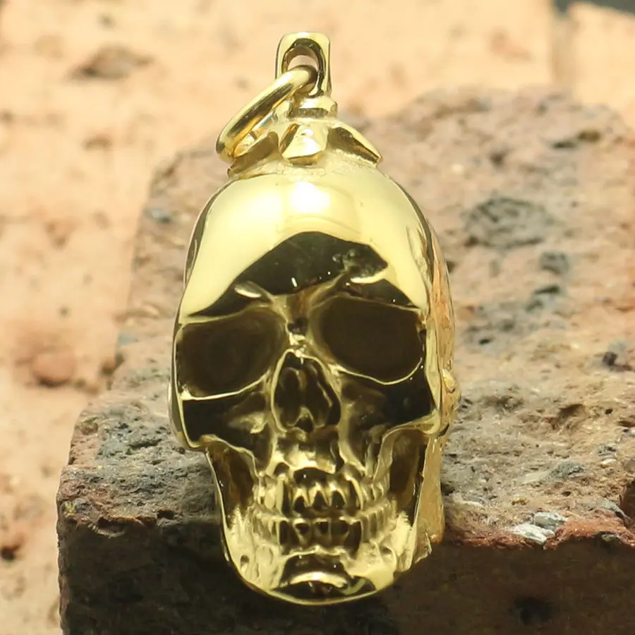 

Boy 316L Stainless Steel Polishing Skull Biker Pendant Newest For Gift