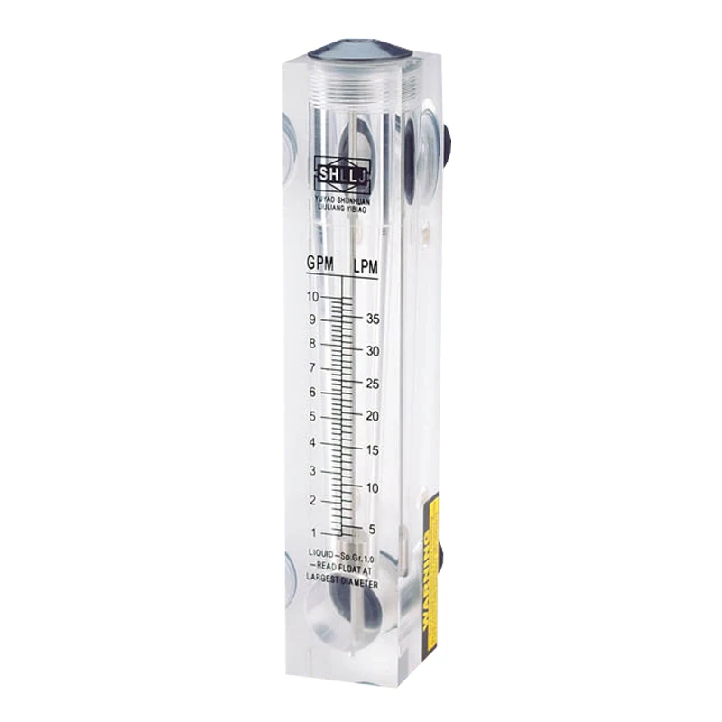 Adjustable Knob 0.1-5 GPM Panel Type Water Flow Meter gas rotameter with Control Valve for Oxygen Air flow meter  (10)