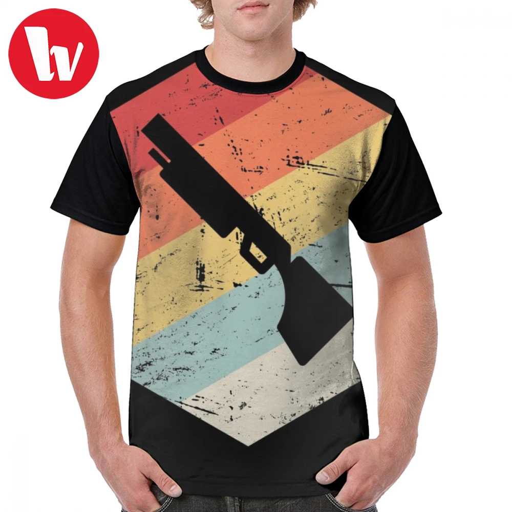 

Skeet Shooting T Shirt Retro 70s Shotgun Icon Skeet Shooting T-Shirt 100 Polyester Men Graphic Tee Shirt Fun Basic Oversize Tshirt