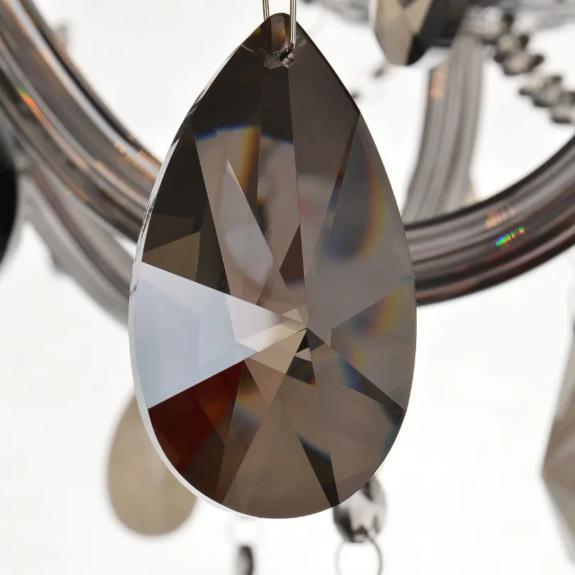 Светодиодный потолочный светильник K9 с серым дымчатым кристаллом современные