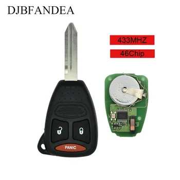 

DJBFANDEA 3Button 433 MHz Remote Car key for Jeep Dodge Charger Durango Dakota Chrysler Aspen 300 Jeep Commander Grand Cherokee