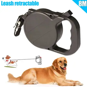 

8m/26ft Dog Collar Leash Automatic Retractable Puppy Patrol Rope Walking Leads Traction Pet Supplies FP8