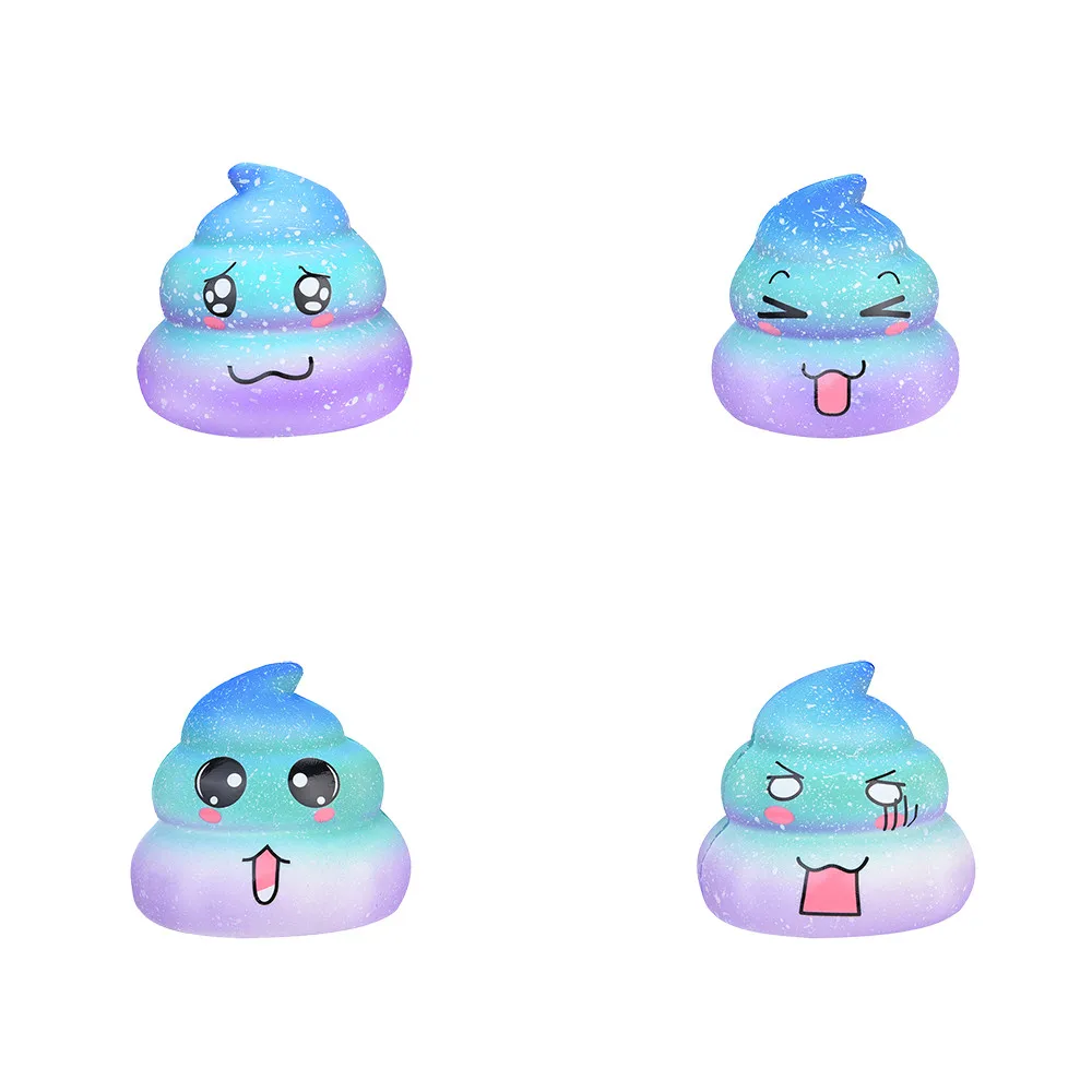 4 шт. Galaxy Poo Ароматические медленно расправляющиеся мягкие игрушки сжимаемые игрушки снятие стресса игрушки 3,26