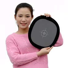 Lightdow 12 ” Inch 30cm 18% Foldable Gray Card Reflector White Balance Double Face Focusing Board with Carry Bag