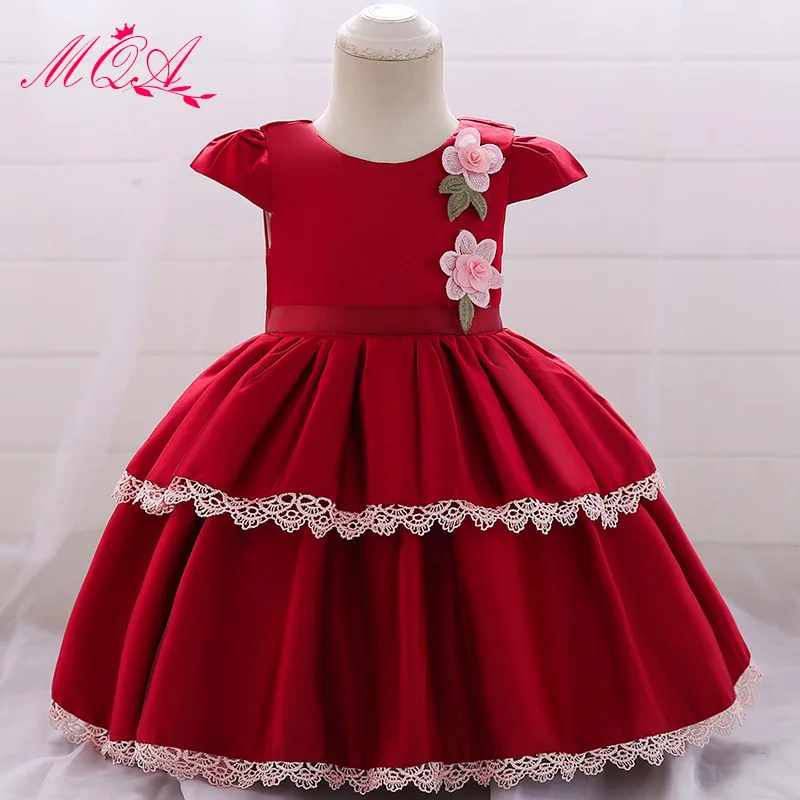 

MQATZ Fashion Dot Baby Flower Girl Dress Princess Graduation Formal Prom Dresses Costume Floral Dresses for Girls Birthday
