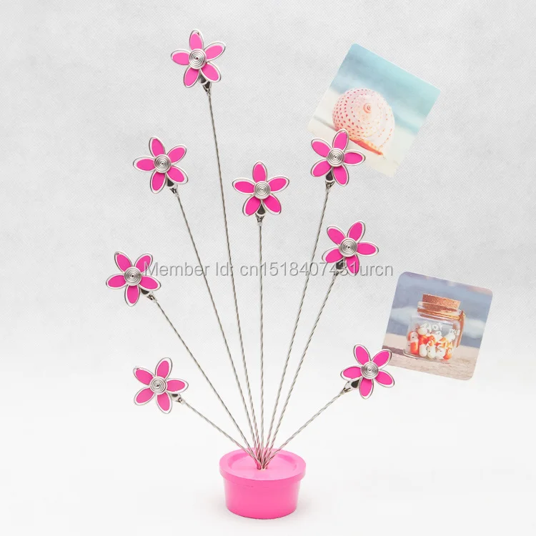 

E33 PEACH BLOSSOM PINK MEMO/NOTE CLIP NOVELTY/CREATIVE STAINLESS HAND-MADE ART CRAFTS WEDDING&BIRTHDAY&HOME&OFFICE&GIFT&PRESENT