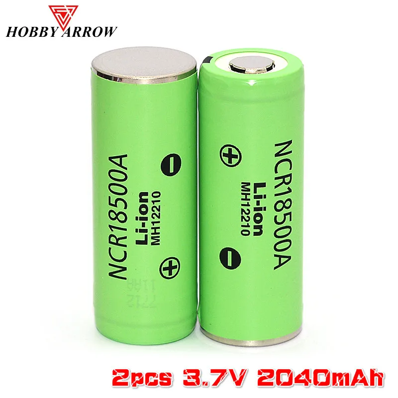 

FRSKY X-LITE Radio Controller Transmitter Spare Part 2PCS NCR18500A 3.7V 18500 Rechargeable 2040mAh Battery