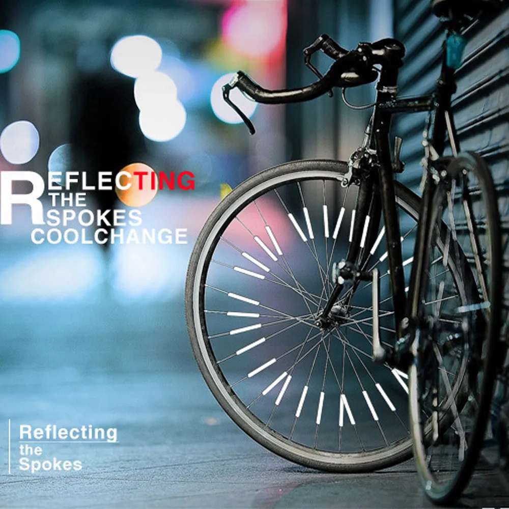 

White Bicycle Wheel Spoke Reflector Reflective Mount Clip Tube Warning Strip 7.5 x 0.5 cm