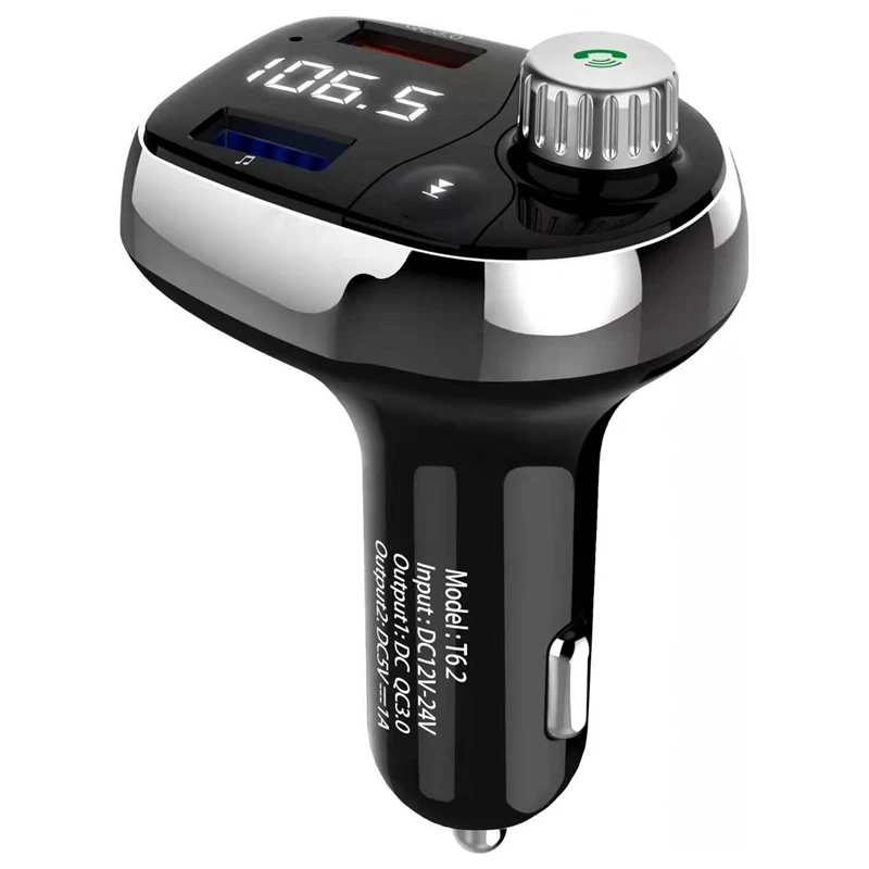 5 V/3A A2Dp fm передатчик MP3 плеер ЖК дисплей Автомобильный двойной Usb зарядное