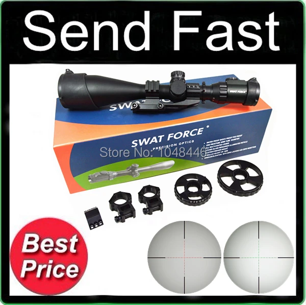 Cheap SWAT FORCE XT4-16X56 SAL mil differentiation seismic Sight Rifle Scope with Free Mounts Sun Shade