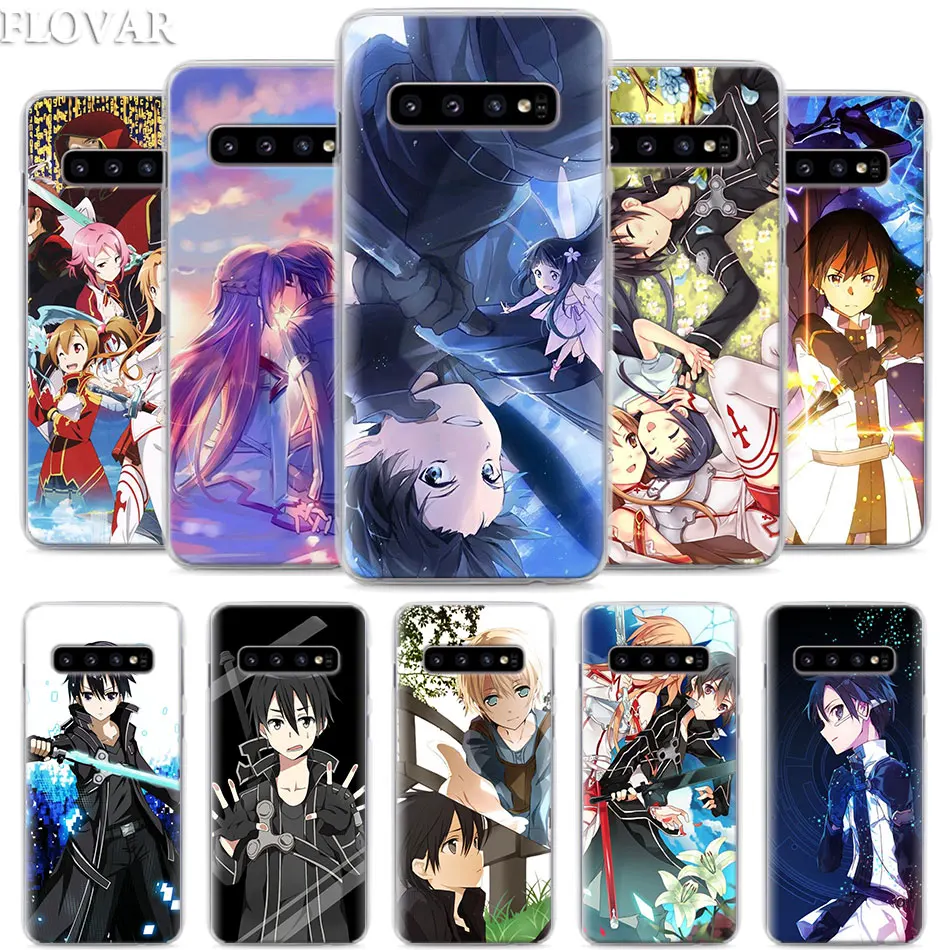Обувь для вечеринки в Стиле косплей Sword Art Online(SAO), чехол для телефона аниме для samsung Galaxy S10e S10 плюс S7 S8 S9 Plus Note 8 9 M10 M20 M30 жесткий чехол Coque