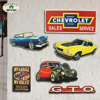 

Creative Wall Decoration House American Retro Metal Led Wall Lamp Decoration For Bar Cafe Tea Shop Wall Hangings Ornaments Sign