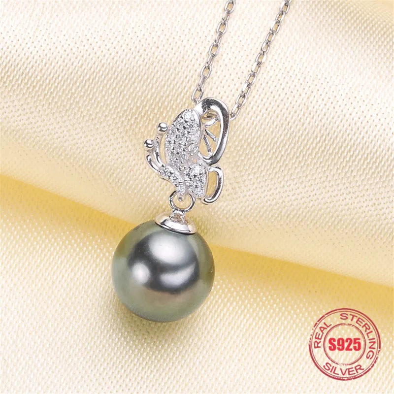

DIY Jewellery making S925 sterling silver pendant fittings of designed for the oyster pearl beads jewelry findings accessories