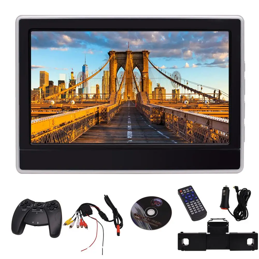 Двойной экран s подголовник автомобиля мониторы поддержка CD DVD плееры HD 11,6 ''широкий обзор ЖК-экран Поддержка FM+ игровой диск 2 xпульты управления