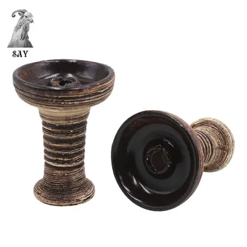 

SY 1 Pc Ceramic Bowl One Hole Phunnel Shisha Bowl Hookah Chicha Head Smoking Bowl Hookah Narguile Accessories