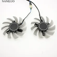 2 pçs/lote t128010sh dc 12v 0.25a 75mm, para asus r9 270x hd7850 gtx 660 770 gtx660 tidiretcu ii ventilador da placa gráfica 5pin