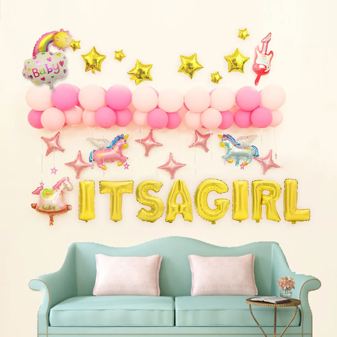 

16 Inch Foil Letter Balloons Party Decoration Gold Silver Anniversary Decoration HAPPY Wedding Baby Shower Balloons