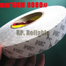1x56 мм* 50 м 3M9080 полупрозрачные две стороны Липкая лента Высокая эффективность с двойным покрытием для промышленных электронных собрать