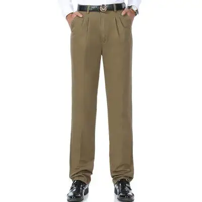 Мужские брюки средней длины, сезон лето-осень, хлопковые брюки, Size31-42 44 - Цвет: b