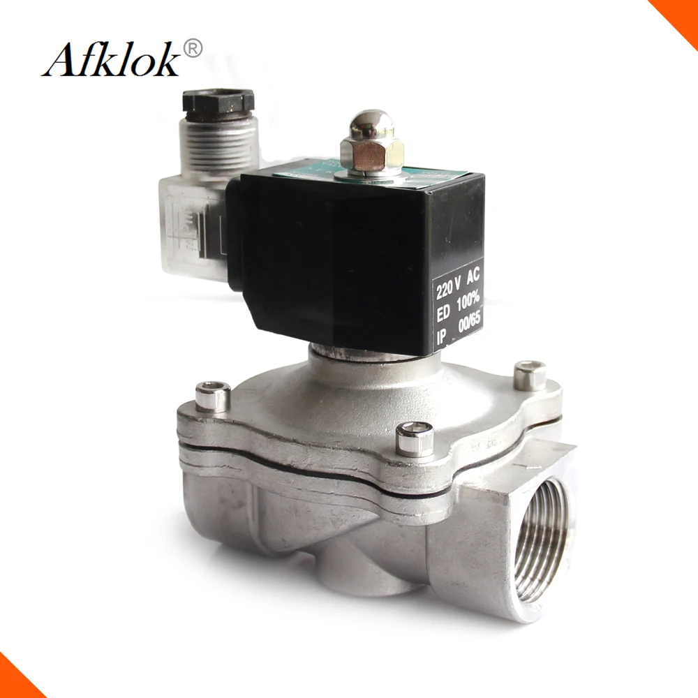 Water Gas 1MPA 0-10KG kg Oil AC 220V 1-1//4 DN32 Normally Closed 2 Position 2 Way Electromagnetic Solenoid Valve for Air