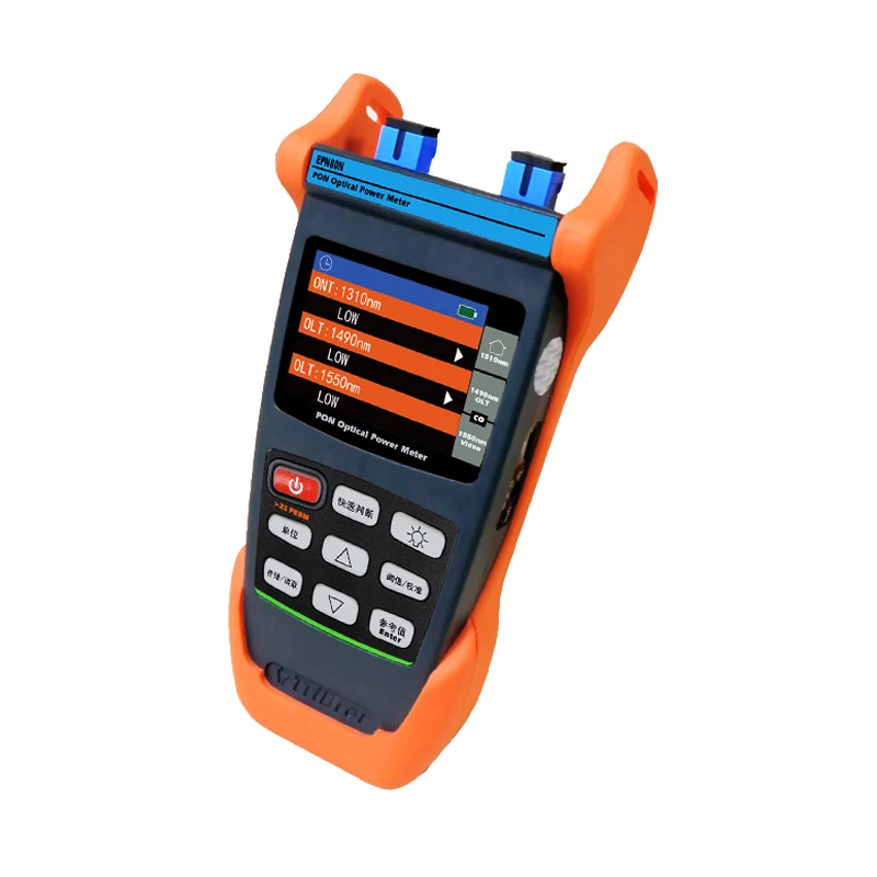

Handheld EPN80 PON Fiber Power Meter English version SC/PC 1310/1490 / 1550nm power meter Optical loss test instrumentation