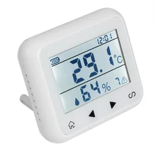 Беспроводной 433 МГц ЖК-дисплей датчик температуры датчик влажности детектор для домашней безопасности дом защита пожарной сигнализации