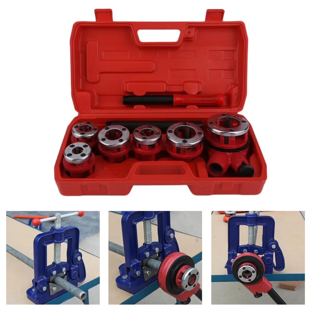 

Manual Handheld Portable Wire Twisting Machine Hinge Plate Ratchet Dies Stocks Set Electric Pipe Threader Accessories Tap die