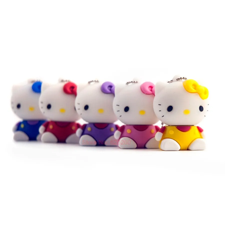 Креативный usb флеш-накопитель 128 ГБ, hello kitty, Usb флеш-накопитель 64 ГБ, флеш-накопитель 64 ГБ, флеш-накопитель 8 ГБ 16 ГБ 32 ГБ, мультяшный U диск, карта памяти