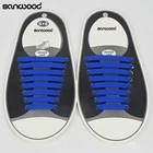 16Pc/Set Women Men Athletic Shoelaces Elastic Silicone All Sneakers Fit Strap